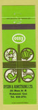 Matchbook Cover - Esso oil gas Dyson Armstrong Richmond QC