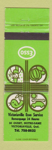 Matchbook Cover - Esso oil gas Victoriaville QC WEAR