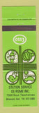 Matchbook Cover - Esso oil gas De Rome Brossard QC