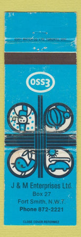 Matchbook Cover - Esso oil gas J&M Fort Smith NWT WEAR