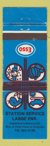 Matchbook Cover - Esso oil gas Labbe QC WEAR