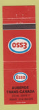 Matchbook Cover - Esso oil gas Auberge Trans Canada Rigaud QC