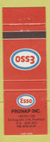 Matchbook Cover - Esso oil gas Pronap St Augustin Portneuf QC