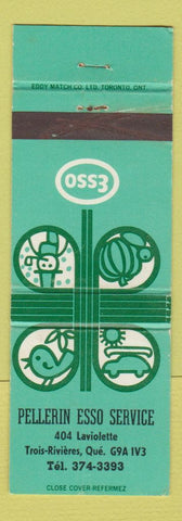 Matchbook Cover - Esso oil gas Pellerin Trois Rivieres QC