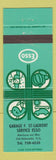 Matchbook Cover - Esso oil gas Garage St Laurent Rimouski QC
