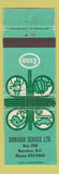 Matchbook Cover - Esso oil gas Ronabar Barriere BC WORN