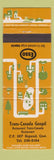 Matchbook Cover - Esso oil gas Trans Canada Goupil Rigaud QC WORN