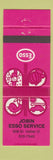 Matchbook Cover - Esso oil gas Jobin Quebec QC