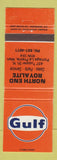 Matchbook Cover - Gulf oil gas North End Royalite Portage La Prairie MB