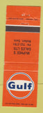 Matchbook Cover - Gulf oil gas McPhee's Melfort SK