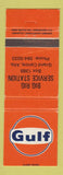 Matchbook Cover - Gulf oil gas Big Rig Service Grand Centre AB