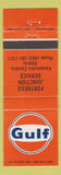 Matchbook Cover - Gulf oil gas Fortress Junction Kananaskis County AB