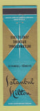 Matchbook Cover - Istanbul Turkey Hilton Hotel 1955