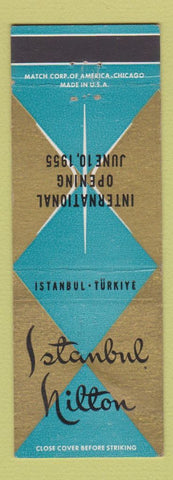 Matchbook Cover - Istanbul Turkey Hilton Hotel 1955