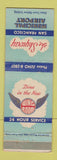 Matchbook Cover - The Skyway Restaurant San Francisco CA Municipal Airport