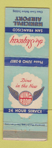 Matchbook Cover - The Skyway Restaurant San Francisco CA Municipal Airport