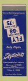 Matchbook Cover - Skytickets Airplane Tickets Oakland San Francisco CA