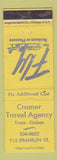 Matchbook Cover - Cramer Travel Agency