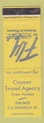 Matchbook Cover - Cramer Travel Agency