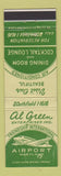 Matchbook Cover - Al Green Friendship International Airport Baltimore MD