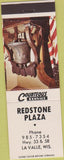 Matchbook Cover - Redstone Plaza La Valle WI