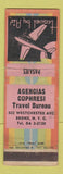 Matchbook Cover - Agencias Cophresi Travel Agency Bronx NY WEAR