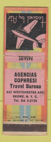 Matchbook Cover - Agencias Cophresi Travel Agency Bronx NY WEAR