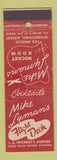 Matchbook Cover - Mike Lyman's Flight Deck Los Angeles CA Airport