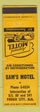 Matchbook Cover - Sam's Motel Phenix City AL