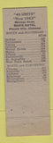 Matchbook Cover - Sam's Motel Phenix City AL