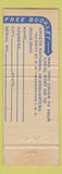 Matchbook Cover - AMVETS Convention 10th Miami Beach FL 1954