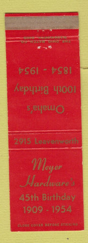 Matchbook Cover - Meyer Hardware 1954 Omaha NE
