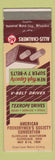 Matchbook Cover - Allis Chalmers Texrope Drives Cleveland OH 1954