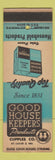 Matchbook Cover - Good House Keepers Products Cupples St Louis MO Napkins