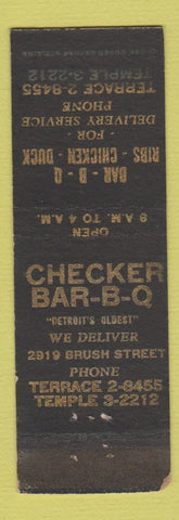 Matchbook Cover - Checker BBQ WEAR