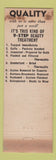 Matchbook Cover - John David Cleaners Dyers WEAR