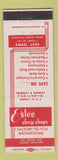 Matchbook Cover - Estee Sleep Shops Chicago La Grange IL Milwaukee WI