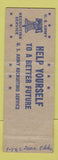Matchbook Cover - Marbett Oyster House Philadelphia PA Army Recruiting