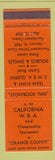 Matchbook Cover - California WBA Bowling Tournament 1969 Long Beach CA