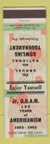 Matchbook Cover - Bowling Tournament Pittsburgh PA OUAM 1953