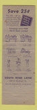 Matchbook Cover - South Bend Tools 1956 IN
