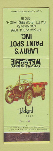Matchbook Cover - Larry's Paint Spot Battle Creek MI WEAR