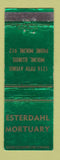 Matchbook Cover - Esterdahl Mortuary Moline IL WEAR