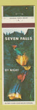 Matchbook Cover - Seven Falls by Night Colorado Springs