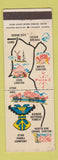 Matchbook Cover Utah Parks Company Union Pacific Railroad Cedar City UT WEAR #1