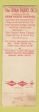 Matchbook Cover Utah Parks Company Union Pacific Railroad Cedar City UT WEAR #1