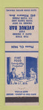Matchbook Cover - Avenue Bar