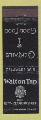 Matchbook Cover - Walton Tap Chicago IL