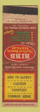 Matchbook Cover - Bibb Textiles Macon GA Safety WEAR