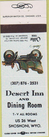 Matchbook Cover - Desert Inn Shoshoni WY
